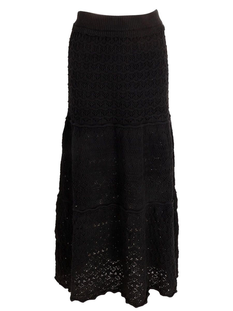 Azzurro rok gehaaakt Zwart A-8407