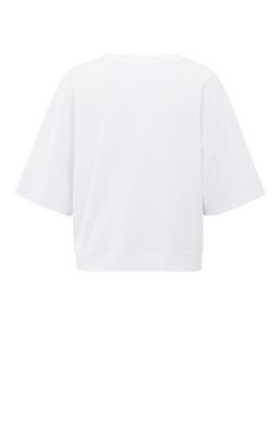 YaYa T-shirt with slub texture PURE WHITE 01-109089-506