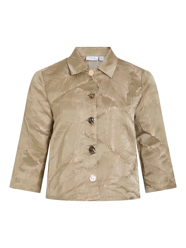 Vila VIISABELLE 3/4 BLAZER/DC Elm/JACQUARD 14108605
