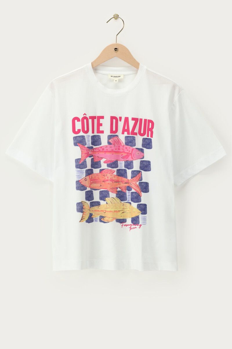 My Jewellery Cote dazur fish tee White MJ14122