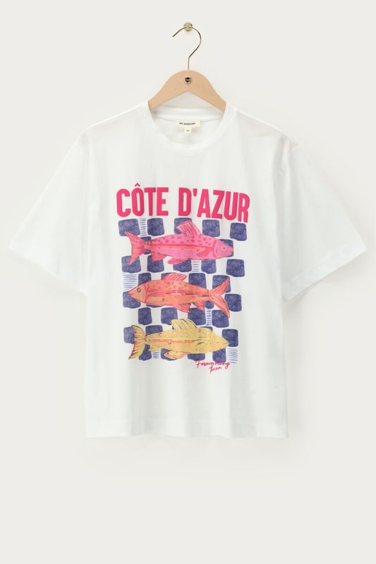 My Jewellery Cote dazur fish tee White MJ14122