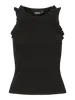 Pieces PCTUBANA FRILL TANK TOP JRS D2D PP Black 17163264