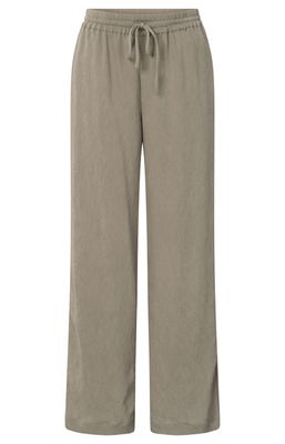 YaYa Woven trousers with wide legs SENECA ROCK BEIGE 01-301198-506