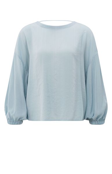 YaYa Crinkle top with low back BABY BLUE 01-701297-506