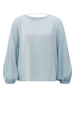 YaYa Crinkle top with low back BABY BLUE 01-701297-506
