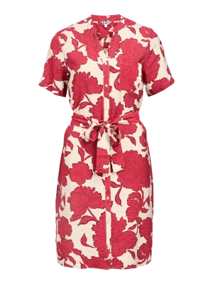 Object OBJJACIRA S/S SHIRT DRESS NOOS Humus/Karanda red fl 23043488