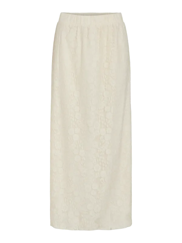 Vila VISELLY HW LONG SKIRT Birch 14111253