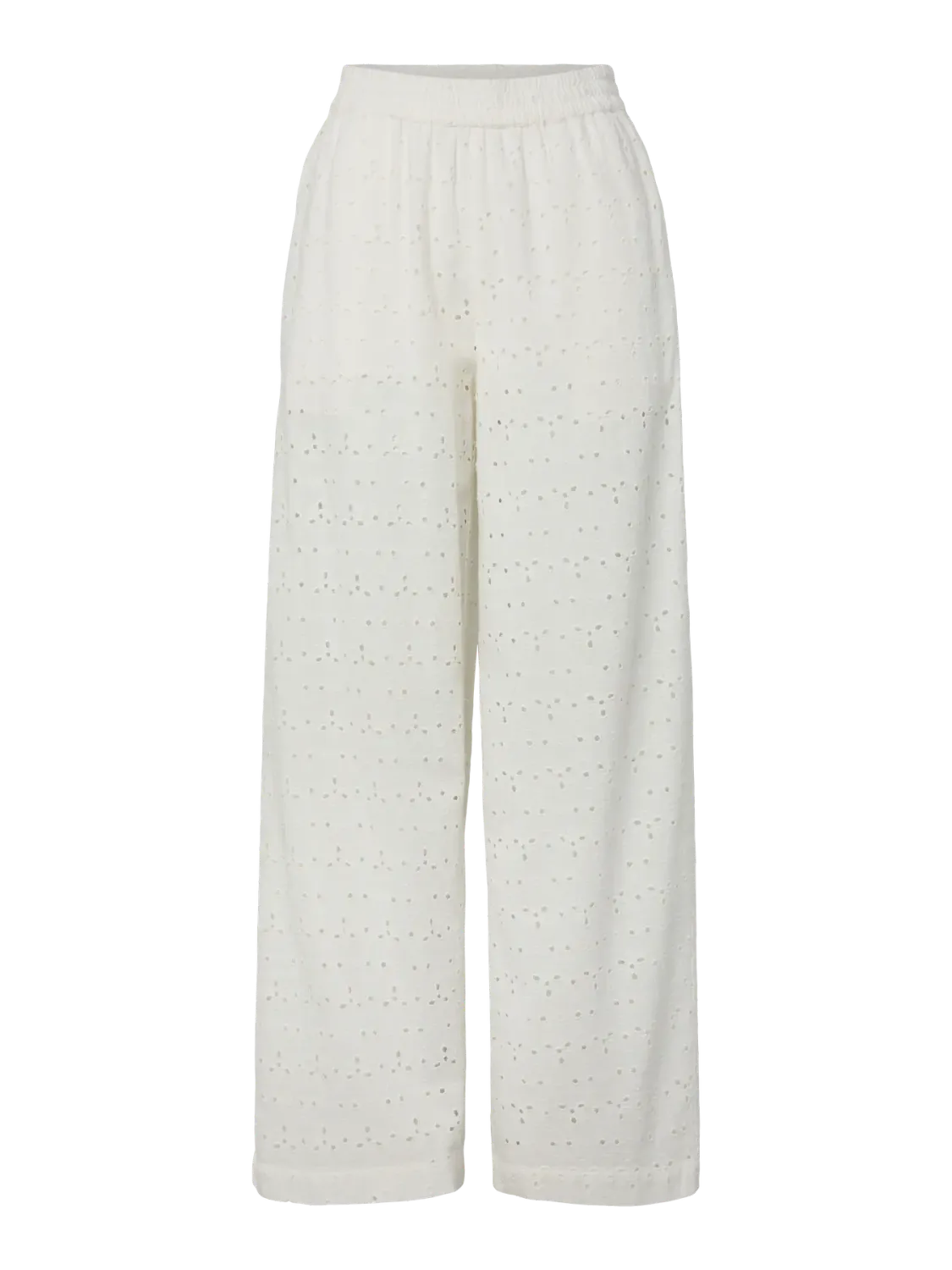 Pieces PCTYLA MW WIDE PANTS WVN D2D PP Cloud Cream 17163254