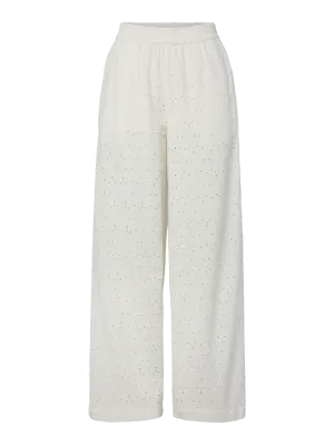 Pieces PCTYLA MW WIDE PANTS WVN D2D PP Cloud Cream 17163254