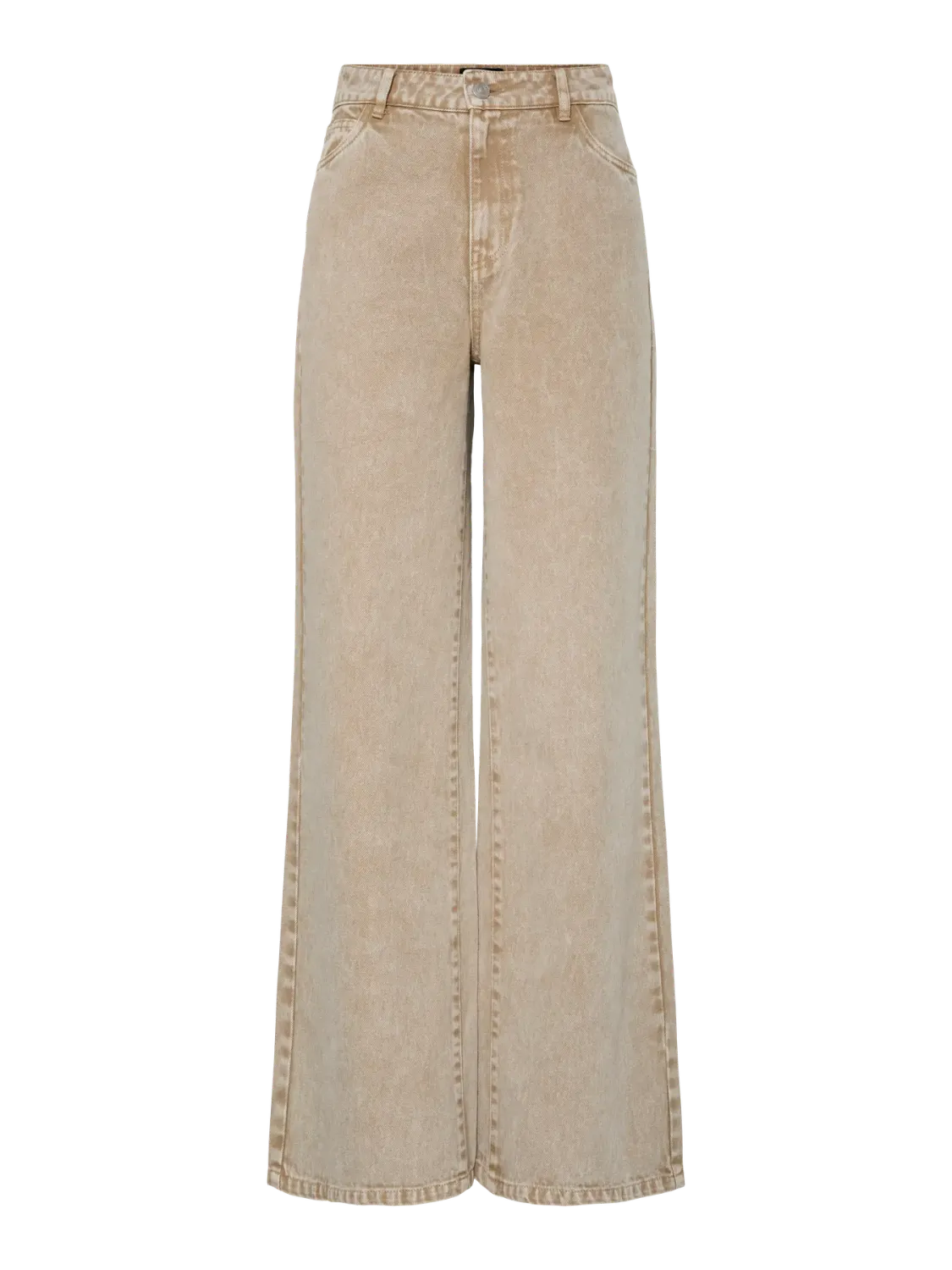 Pieces PCFAY MW WIDE DENIM JEANS Sandshell 17158357