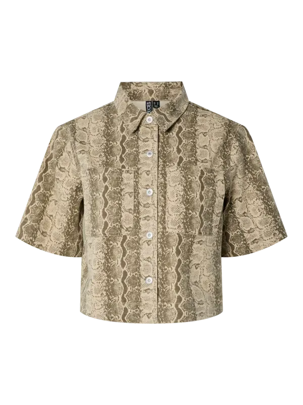 Pieces PCSALUME SS DENIM SHIRT 213111002 17156432