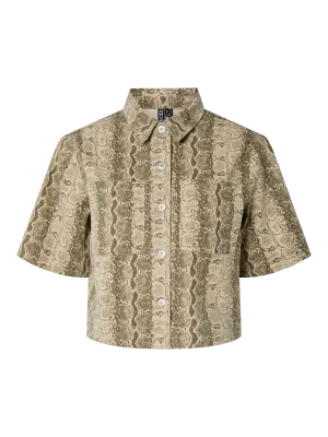 Pieces PCSALUME SS DENIM SHIRT 213111002 17156432