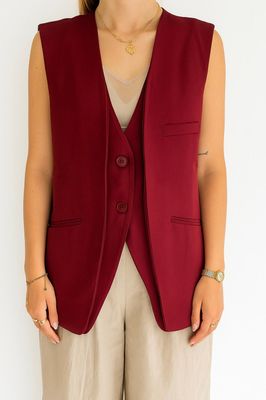 Ambika gilet patty Bordeaux patty
