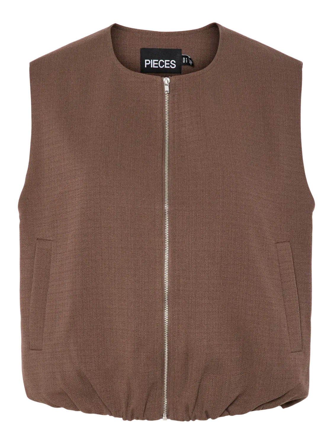 Pieces PCFALEAH VEST Chocolate Martini 17157819