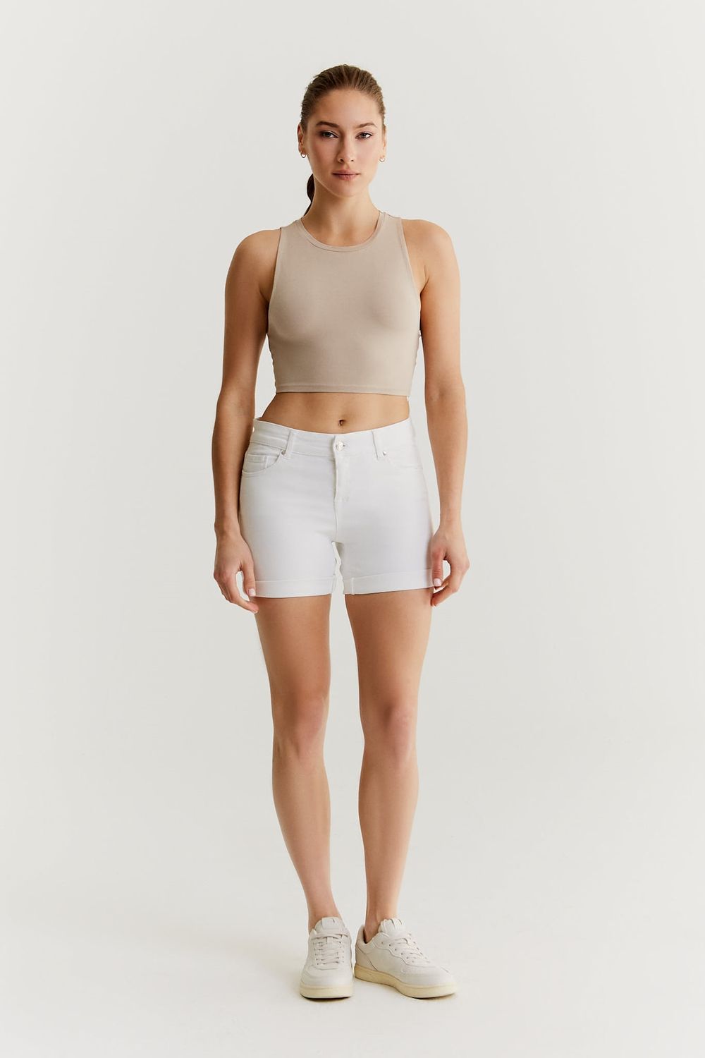 Cup Of Joe Denim denim short White Emma