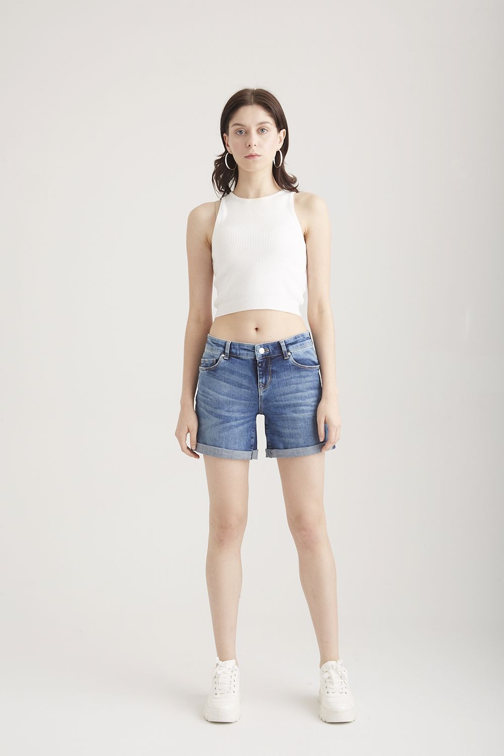 COJ Denim Denim short Cup Of Joe dark blue Emma Deep Blue