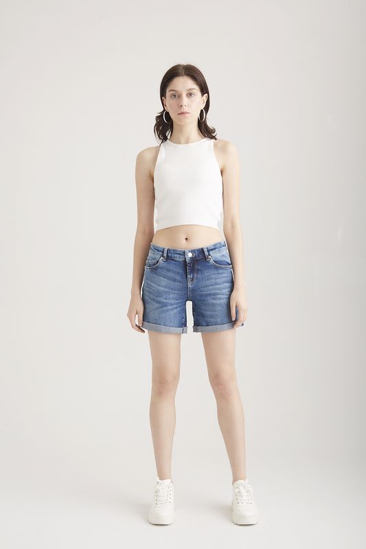 COJ Denim Denim short Cup Of Joe dark blue Emma Deep Blue
