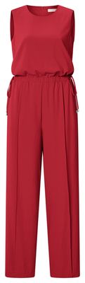 YaYa Sleeveless jumpsuit with cord SCARLET SAGE RED 01-341019-507