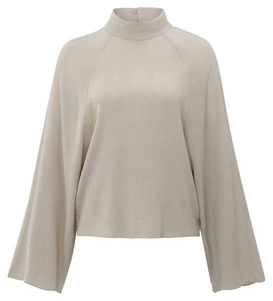 YaYa Textured raglan top MILK BROWN 01-701300-507
