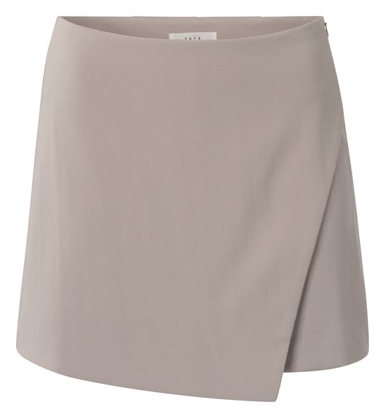YaYa Mini skort with wrap-over MILK BROWN 01-401077-507