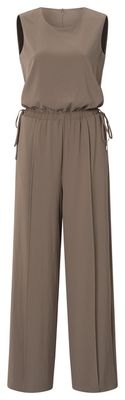YaYa Sleeveless jumpsuit with cord GREYISH BROWN 01-341019-507