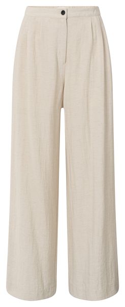 YaYa Woven trousers with wide legs WASHED BROWN 01-301204-507