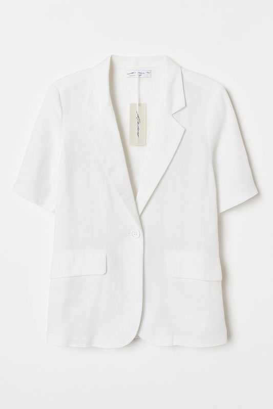 Ambika linnen blazer wit 321256
