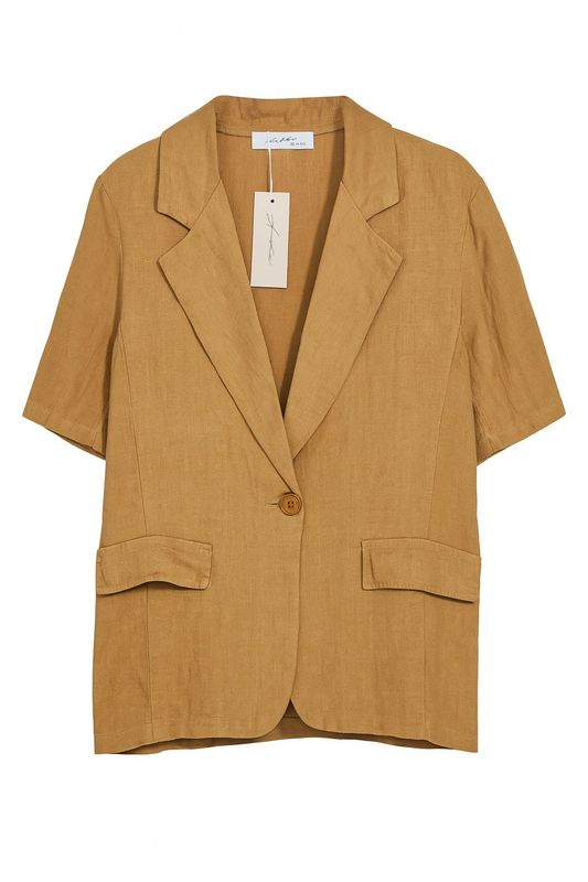 Ambika linnen blazer camel 321256