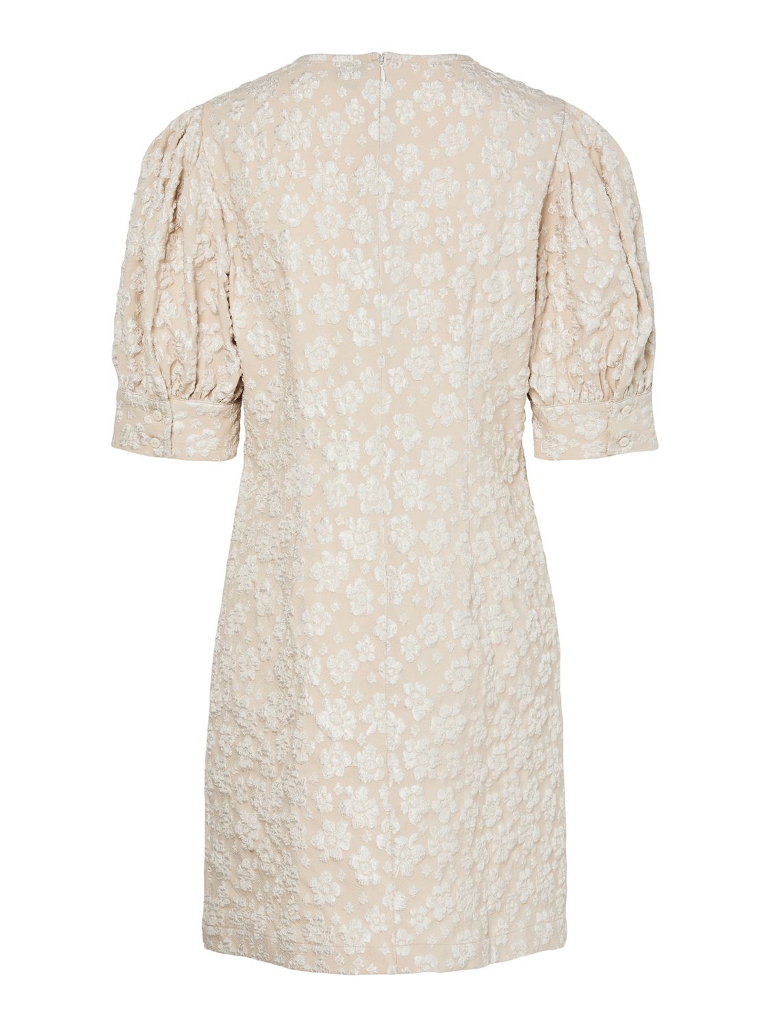 Pieces PCMINNA SS O-NECK SHORT DRESS D2D W: Coconut Milk 17163538