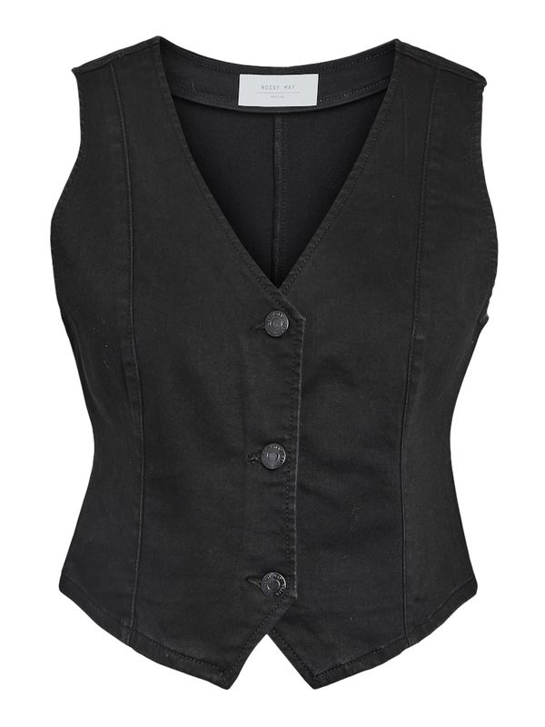 Noisy May NMWILDA SHORT VEST Jet Black 27034572
