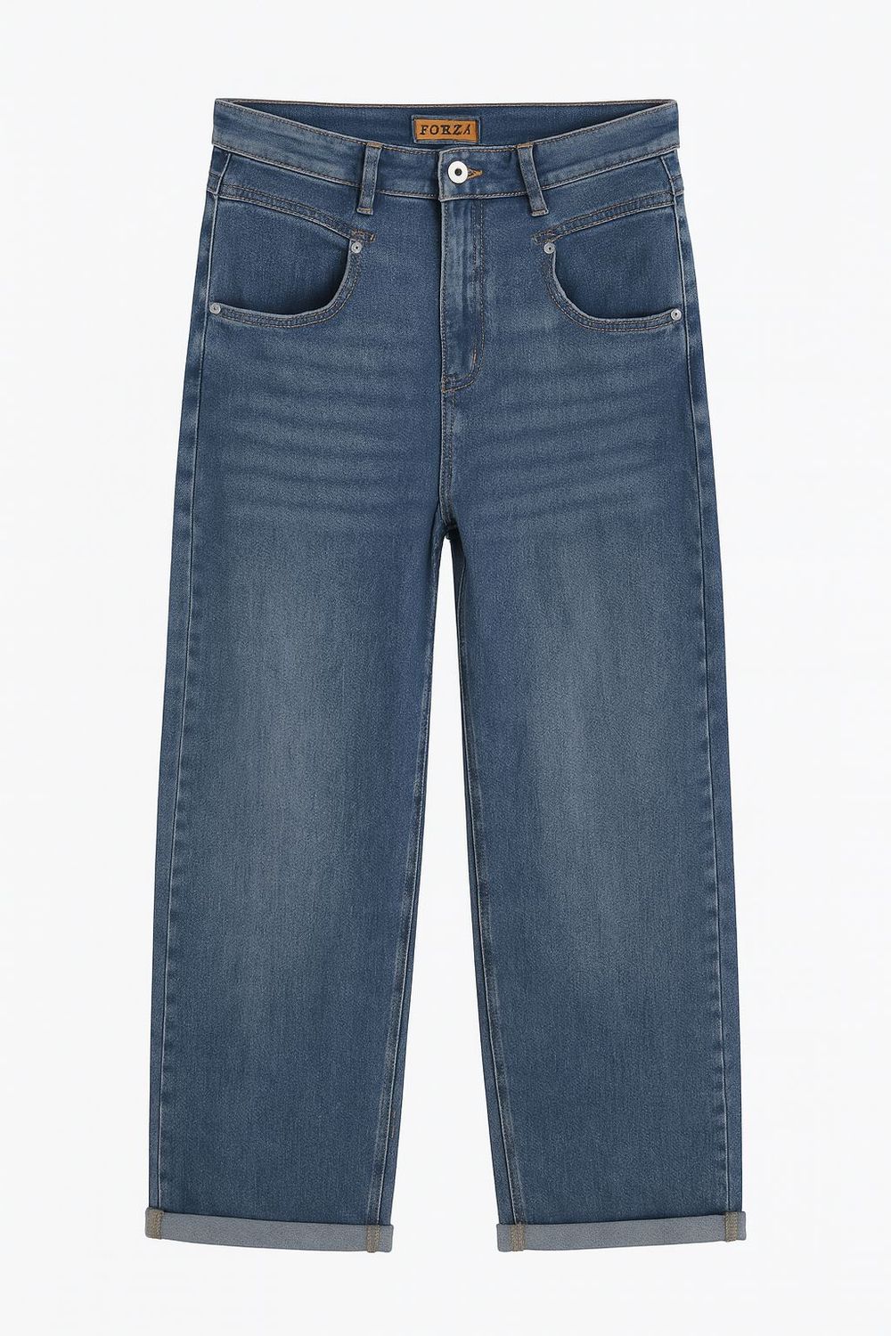 Basements straight jeans medium blue Chanti