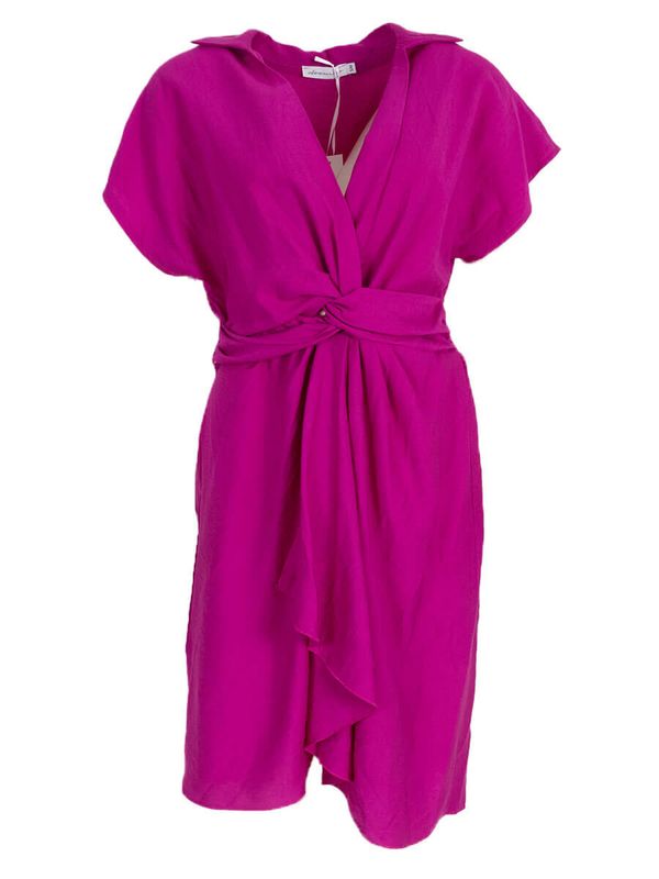 Azzurro jurk magenta 7027