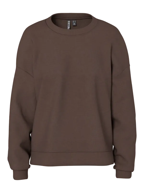 Pieces PCCHILLI LS LOOSE SWEAT NOOS BC Hot Fudge 17156302