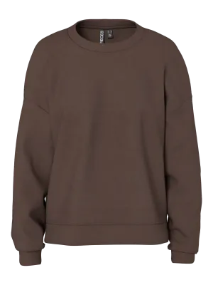 Pieces PCCHILLI LS LOOSE SWEAT NOOS BC Hot Fudge 17156302