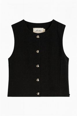 Ambika gilet gouden knoop black lieke