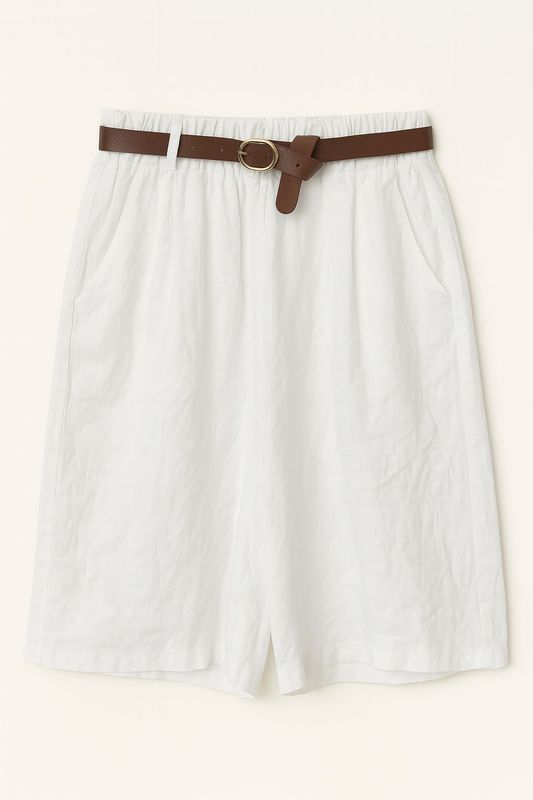 Ambika linnen short wit 52325L