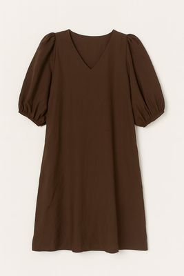 Azzurro jurk dark brown 3844-1