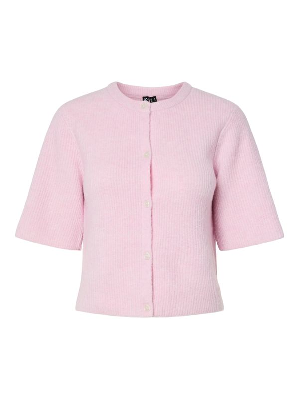 Pieces PCSILLY SS O-NECK KNIT CARDIGAN NOO: Roseate Spoonbill/ME 17158220