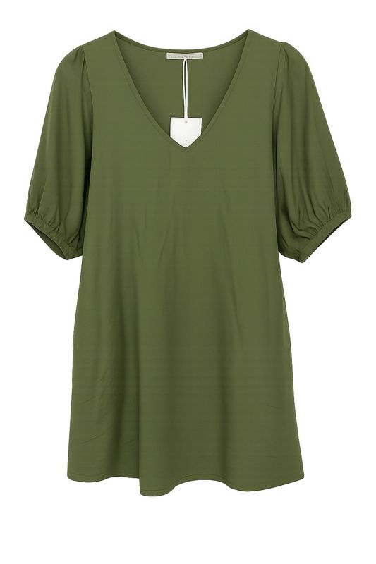 Azzurro jurk army 3844-1