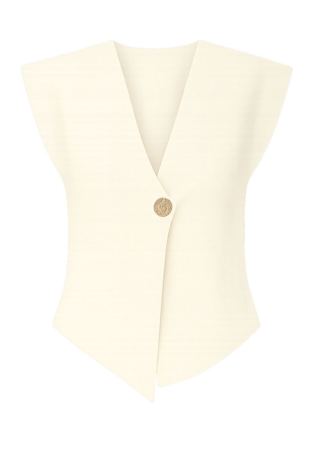 Nameless  top gouden knoop Creme MC2219#