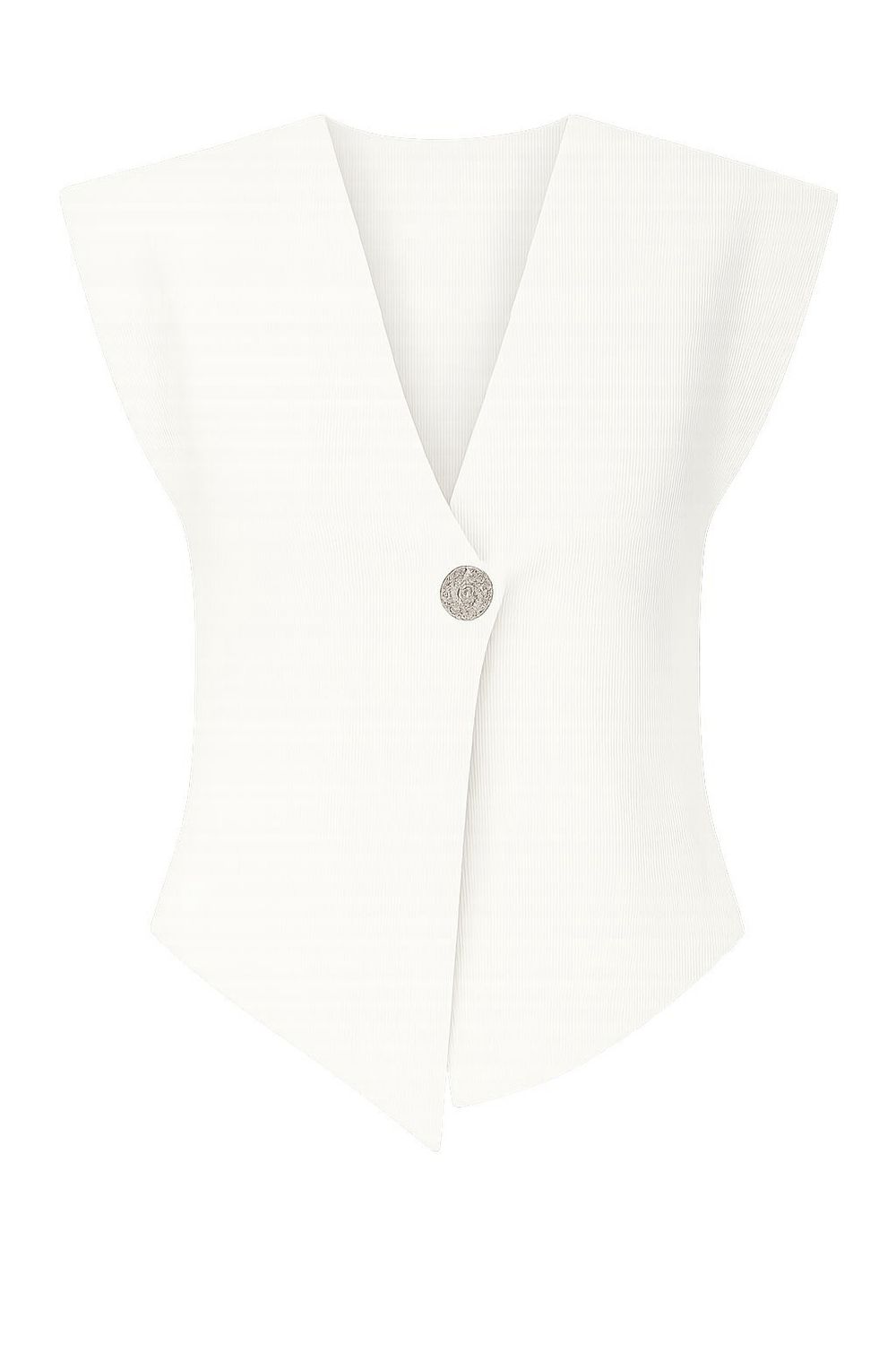 Nameless top gouden knoop wit MC2219#