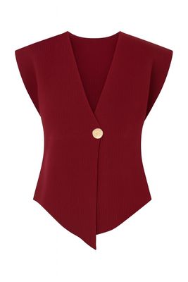 Nameless top gouden knoop Bordeaux MC2219#