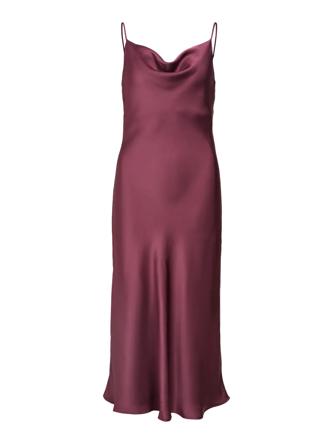 Object OBJCHILLI SL RE MIDI DRESS DIV Mauve Wine 23047464