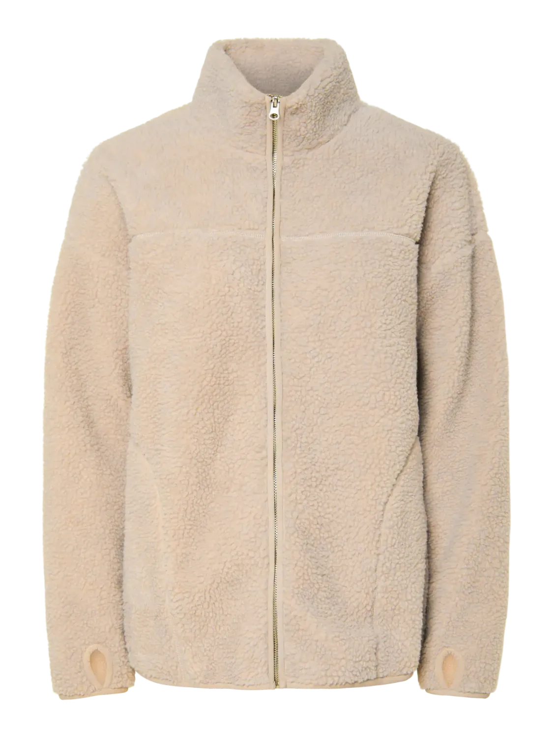 Pieces PCSADIA LS TEDDY JACKET NOOS BC Silver Gray 17154495