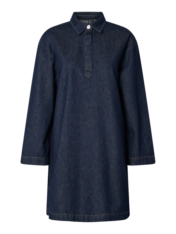 Pieces PCKENYA LS A-SHAPE DENIM DRESS NOOS: 184060001 17158763