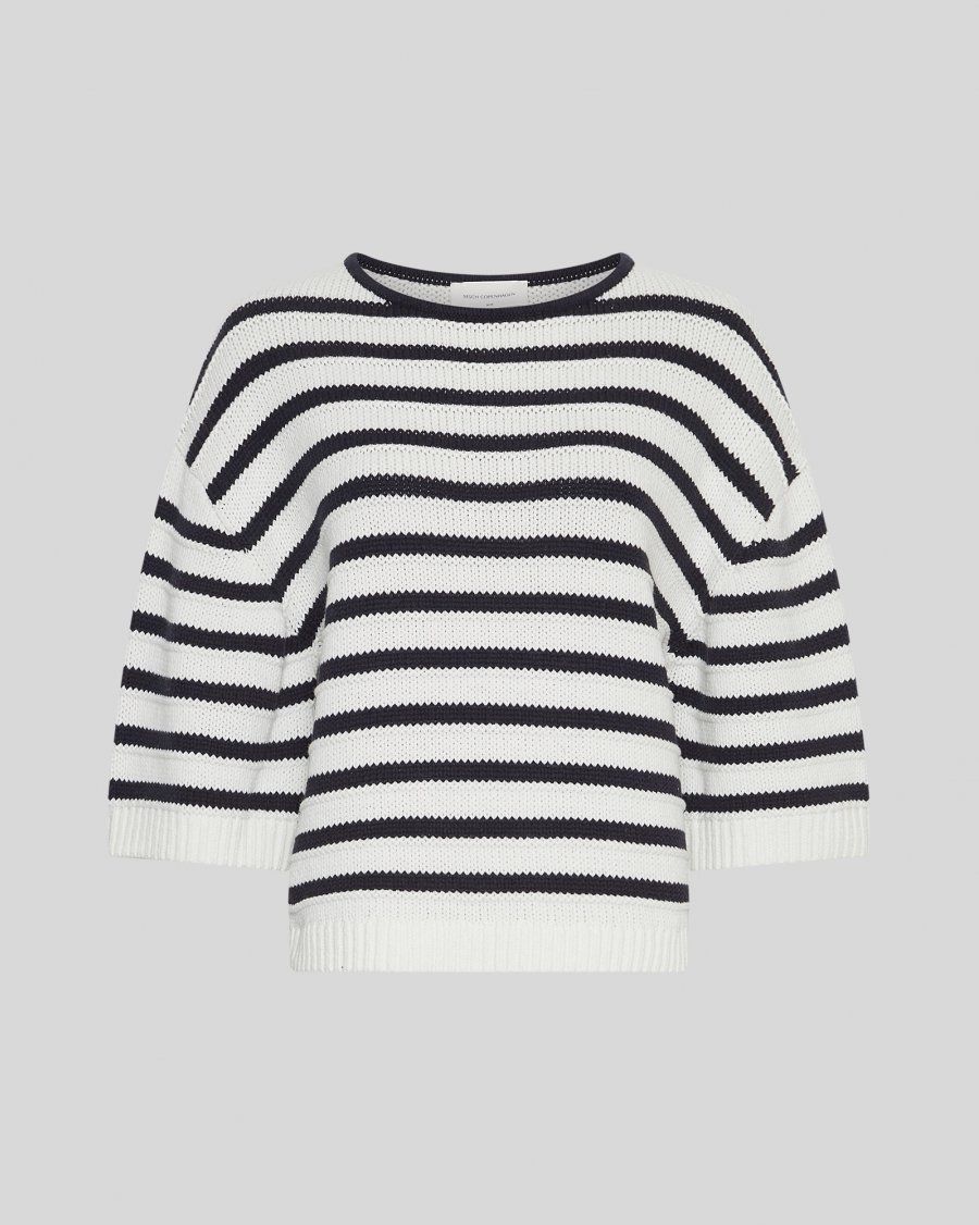 MSCH Copenhagen MSCHLeika Jillena 3/4 Pullover STP EGRET/SKY CAPTAIN 19177