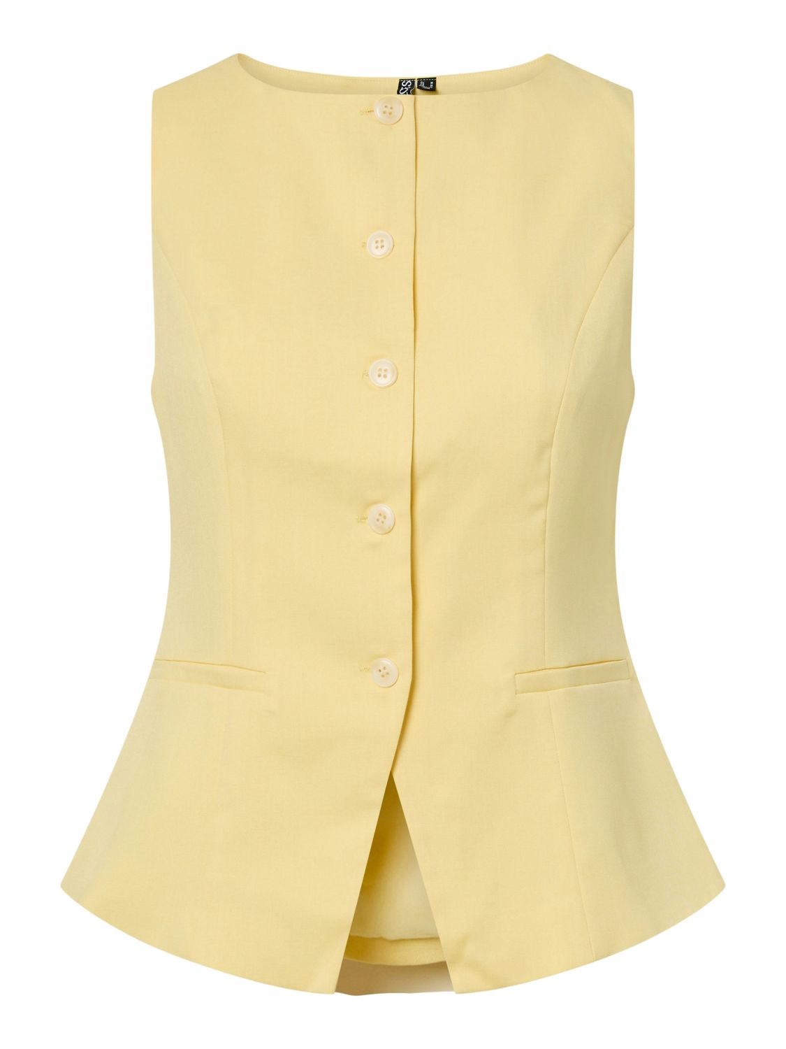 Pieces PCJOLINE SL BOATNECK WAISTCOAT WVN : French Vanilla 17164265