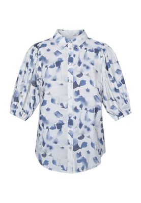 Sisters Point blouse print cream/blue Ella-sh73