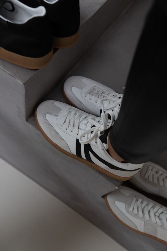 Babouche Lifestyle sneaker white/black Loa-58