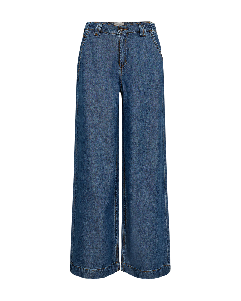 Freequent FQMILO-PANTS Medium Blue Denim 206334